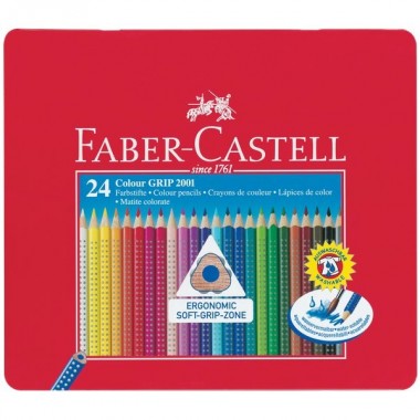 Confezione in Metallo da 24 Pastelli Acquerellabili Faber Castell