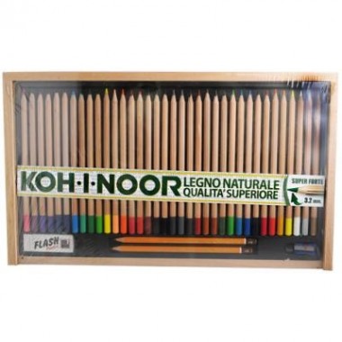 Confezione in Legno da 36 Pastelli Koh I Noor