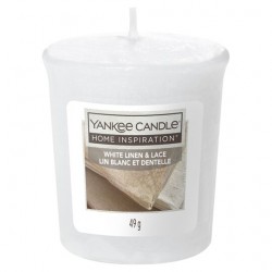 Yankee Candle White Linen & Lace | Votive con Vasetto
